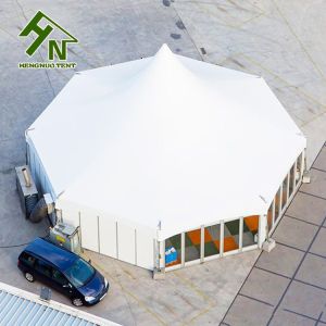 Cheap Windproof Solid Sidewall Octagon Blackout Tent Multi Sided For Restaurant for sale