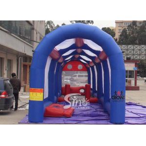 China Outdoor commercial Kids N adults inflatable football assault course for interactive games on sale