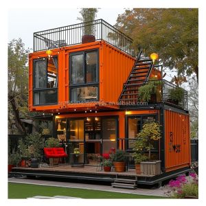 Modern Design Double-Storey Container House with Expandable Outdoor Space and