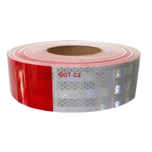 Cheap White And Red Dot C2 Reflective Tape Truck Self Adhesive Reflective Tape for sale