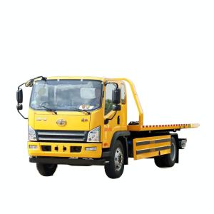 FAW 5 Ton Flatbed Towing Truck Breakdown Recovery Truck EURO 5 4x2 Driving Type