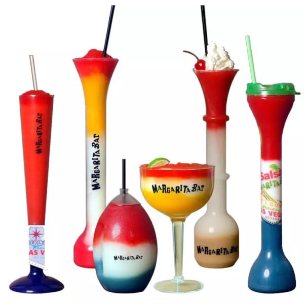 Quality Fruit Juice Drinking Party Yard Cups With Lid And Straw wholesale