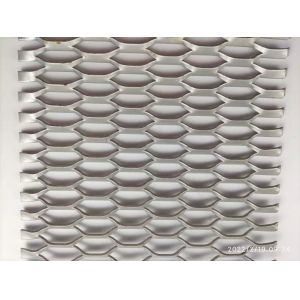 Decorative Aluminum 2mm Expanded Metal Mesh For Ceiling And Curtain Wall
