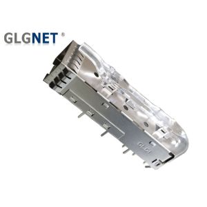 1 X 1 Single Port SFP Cage With Light Pipe For SFP Transceiver Fast Installation