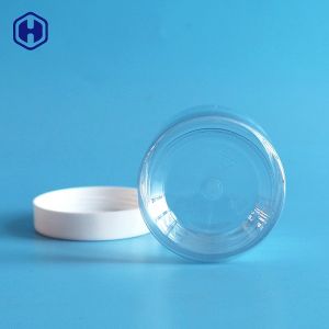 Nontoxic Round Plastic Containers With Screw On Lids Eco Friendly