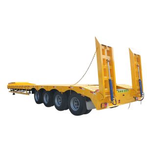 High-Quality Heavy-Duty 3/4/5-Axle Lowbed Trailer 80T 90T 100T Hydraulic