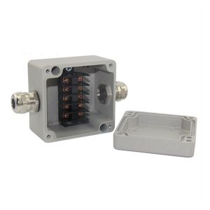 3 Ways IP65 Waterproof Aluminum Distribution Junction Box with Terminal Blocks