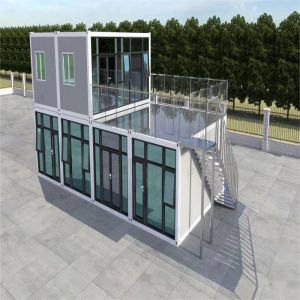 Modular Double Glazed Fast Build Prefab Flat Pack Container House for Office