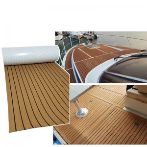 China 98in X 47in Eva Faux Synthetic Teak Deck  L240cm Laminated Flooring on sale