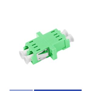 Cheap Duplex LC APC Adapter Single Mode Flange Green High Precision Portable for sale