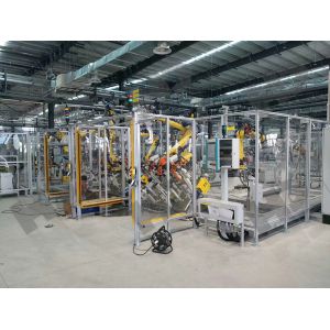 OEM Extrusions Structural Aluminum Profiles 4040 Assembly Line Robot Fence