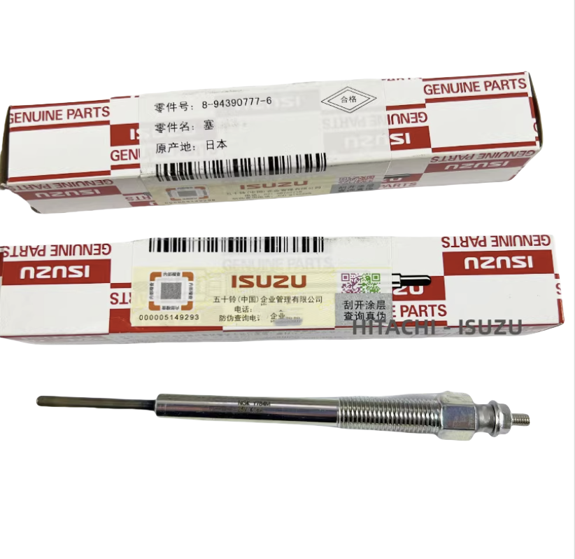 China ISUZU 4HK1 6HK1 Engine Genuine Spare Parts Original 8-94390777-6 8-97600096-3 Glow Plug on sale