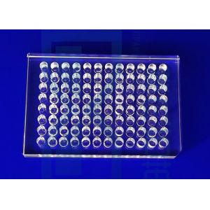 Cheap SIO2 96 Well Precision Glass Machining Flat Bottom UV Transparent Microplate for sale
