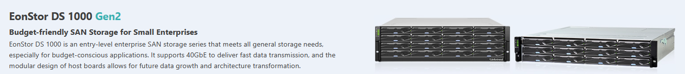 infortrend Storage DS 1000B DS 1024B Gen2 2U-24bay