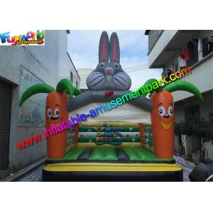 Outdoor Commercial Rabbit Inflatable Castles / Bouncing Castles With PVC