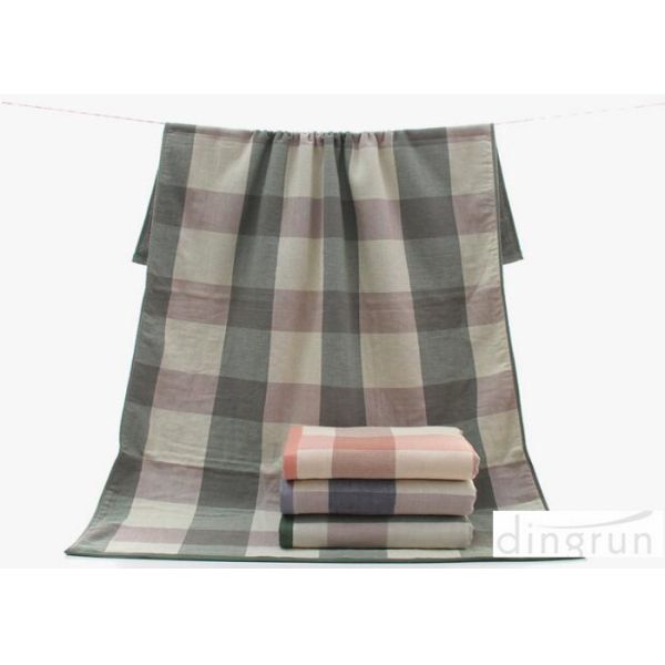 Plain Pattern Compact Soft Terry 100 cotton bath towels For Children / Adults ,