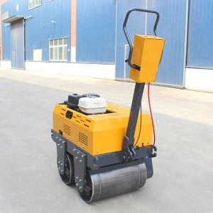 Cheap New Walk Behind Small Roller Double Drum Compactor Mini Vibratory Road Roller for sale