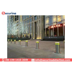 304 Stainless Steel Automatic Rising Bollards For Road Safety Control