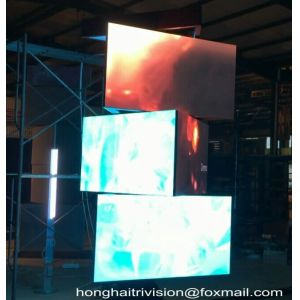 Cheap 3d display board advertising spinning led billboard prices for sale