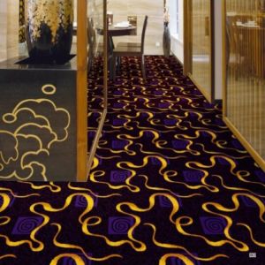 Cheap Restaurant Flexible PVC Flooring Jacquard Style Anti - Slip Feature for sale