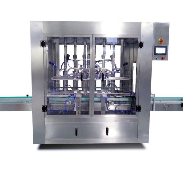 Automatic 4-Head Filling Locking Capping Labeling Machine for Glass Bottle Wine