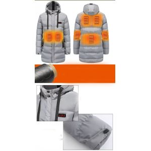ODM Graphene Heating Jacket , Electric Heated Fleece Jacket Far Infrared