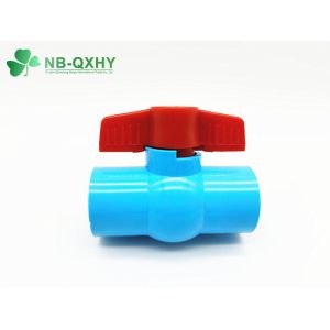 Manual Driving Mode UPVC Compact Ball Valve with Fixed Structure and Socket or
