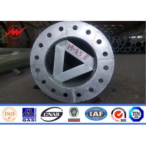 Gr65 100FT MV Galvanized Q235 Mono Pole Tower