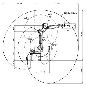 PLC Industrial Kawasaki Robot Arm 6 Axis Automatic Handling Robot Arm