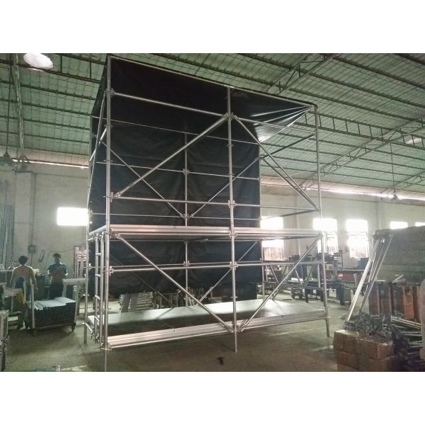 Custom Layer Truss and Movable Stage Platform Station for Stadium Lighting Tower