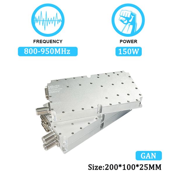 150W 800-950MHz Fpv Uav C-Uas Jamming System Anti-Drone Module with RF Power
