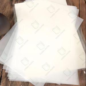 60g 70g 80g White Transparent Glassine Paper Roll / Sheet For Label