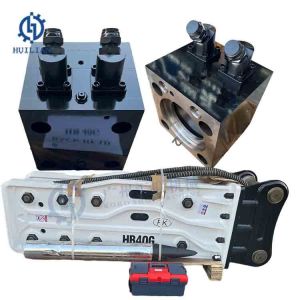 China HB40G Back Head Hydraulic Rock Hammer Breaker Excavator Spare Parts Cylinder Front back Head on sale