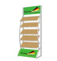 Cheap black powder coated wire step file organizer rack for sale