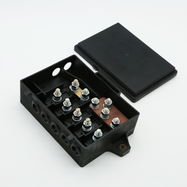Quality 5P 5 Ways 200A Rated Current 48V DC MIDI Fuse Holder Electrical Junction Box for ANS MIDI Fuse wholesale