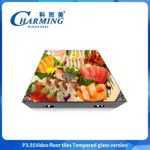 IP65 WATERROOF P3.91 VIDEO FLOOR TILES TEMPERED GLASS VERSION