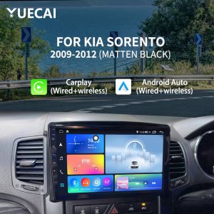 Cheap 10&quot; Matten Black QLED Car DVD Player GPS Navigation System for KIA SORENTO 2009-2012 CarPlay Android Auto Wired Wireless for sale