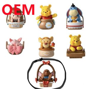 Cheap Customized 5cm Height Plastic Figure Toy Made 7 Designs PVC Dolls OEM Cute Animals For Kid for sale