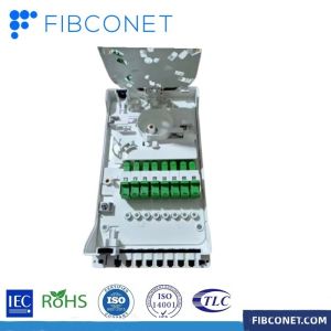 Waterproof 1x8 Splitter SC APC Simplex Fiber Optic Distribution Box for 8/16