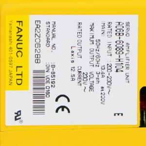 A06B-6089-H104 12 Months Warranty New Fanuc Servo Motion Amplifier