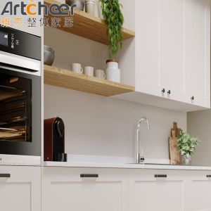 Modern Stylish American Style Kitchen Cabinets in Solid Wood with Customized