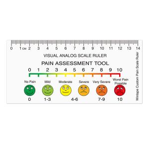 Wintape Customized Visual Analog Scale Ruler Pain Assessment Scale Tool Verbal Rating Scale Wong-Baker Tape In Hospital