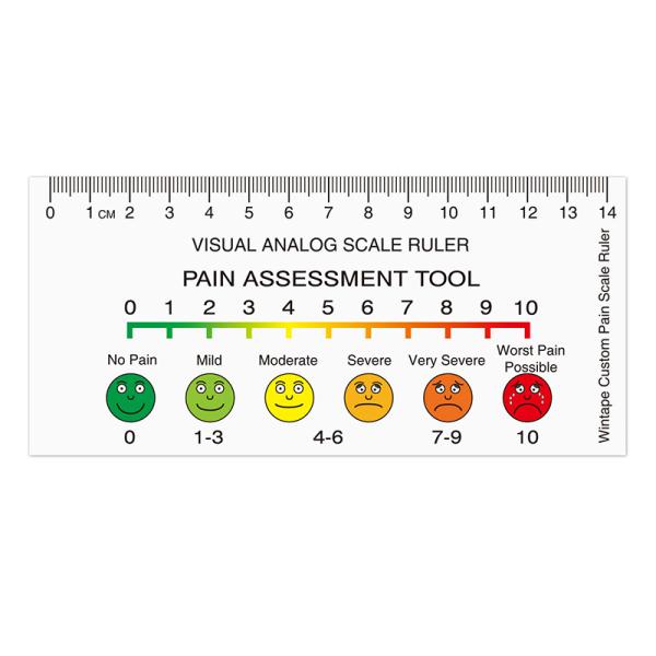 Quality Wintape Customized Visual Analog Scale Ruler Pain Assessment Scale Tool Verbal Rating Scale Wong-Baker Tape In Hospital wholesale