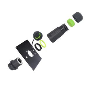 M20 RJ45 Waterproof Connector Zinc Alloy Panel Type IP68 Waterproof Network