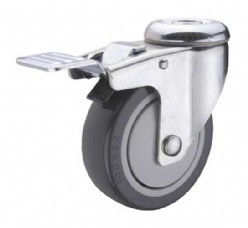 Cheap Stainless Steel PU Caster with Brake for sale