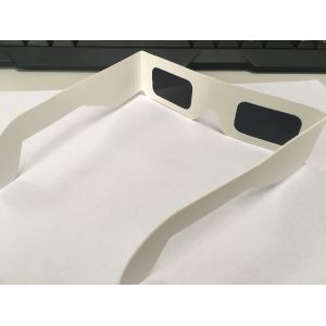 Anti Uv Eclipse Viewing Glasses , Black Silver Solar Eclipse Lenses