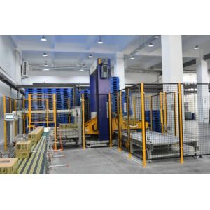 PLC Touchscreen Bottle Packaging Machine Single Channel Gantry Palletizer