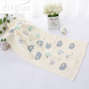 Home Use Luxury Pure Cartoon Cotton Bath Towels Soft Touch Azo Free