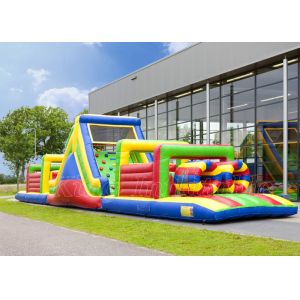 Moon Bounce Obstacle Course Bouncer PVC Inflatable Obstacle Courses Rental For