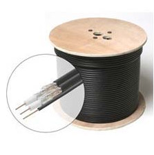 Cheap Non Plenum CM Dual RG6 Quad Shield Coaxial Cable 18 AWG CCS Conductor 75 Ohm for sale